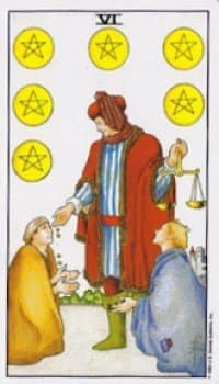 6 of pentacles